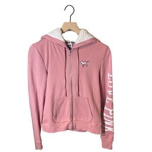 Victoria's Secret PINK Hoodie Full Zip Fleece Jacket Hoodie